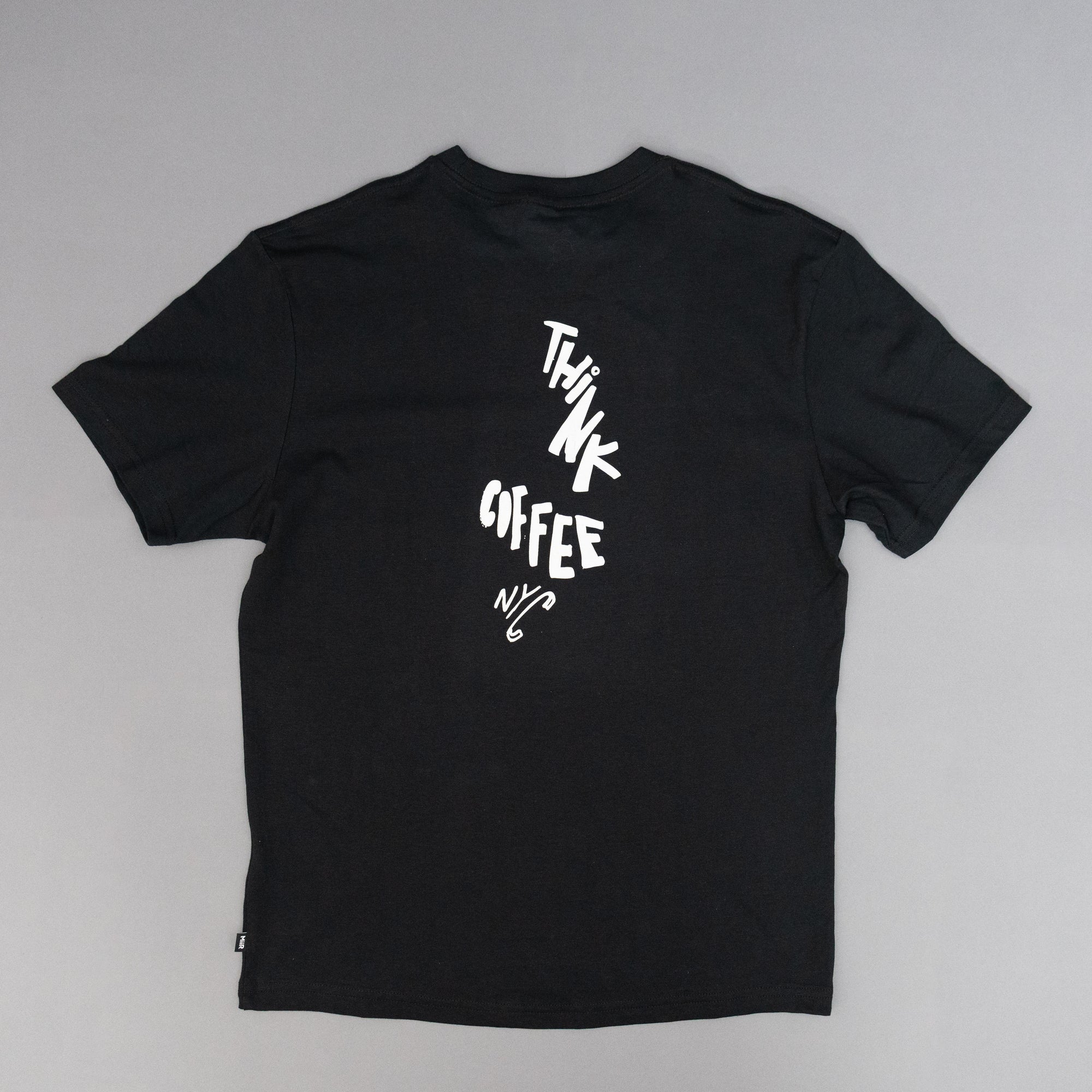 Black t-shirt with 'Think Coffee NYC' text